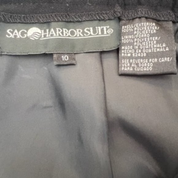 Sag Harbor Women's Slit Skirt 10 Black - Picture 10 of 12
